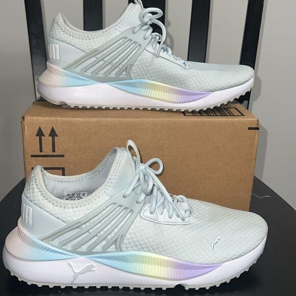 Puma Lightweight sneaker la blue white pink - Picture 4 of 6